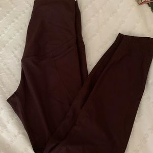 Old Navy Maternity Full Panel PowerSoft Side-Pocket 7/8 Length Leggings Small